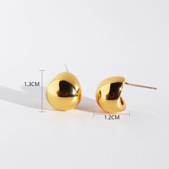 Chic Gold Plated Earrings - Picture 5 of 5